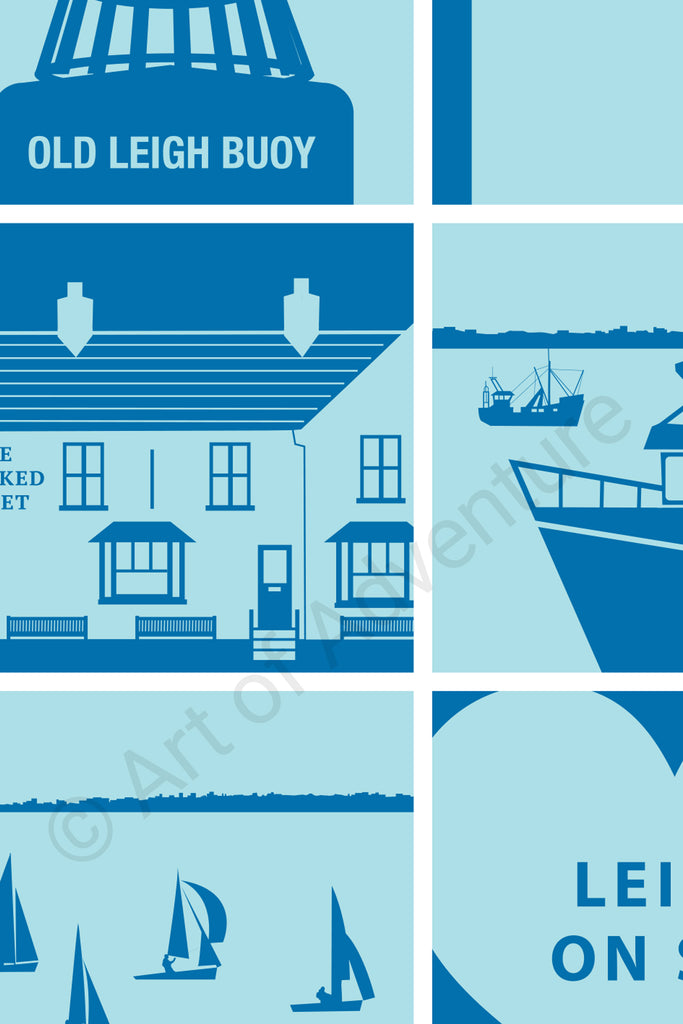 Silhoutte Mini Print – Leigh-on-Sea