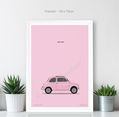Fiat 500 Pink - Art of Adventure