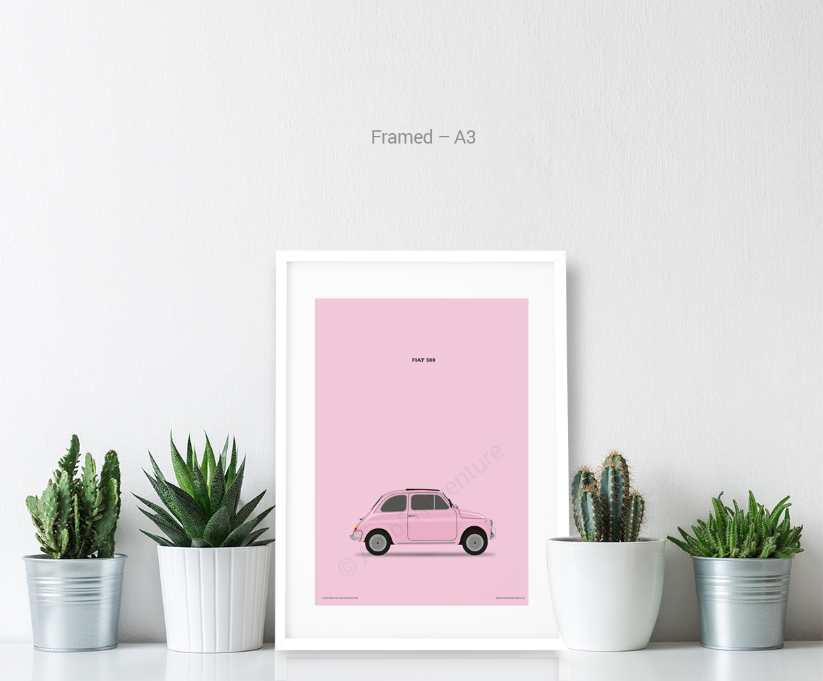 Fiat 500 Pink - Art of Adventure
