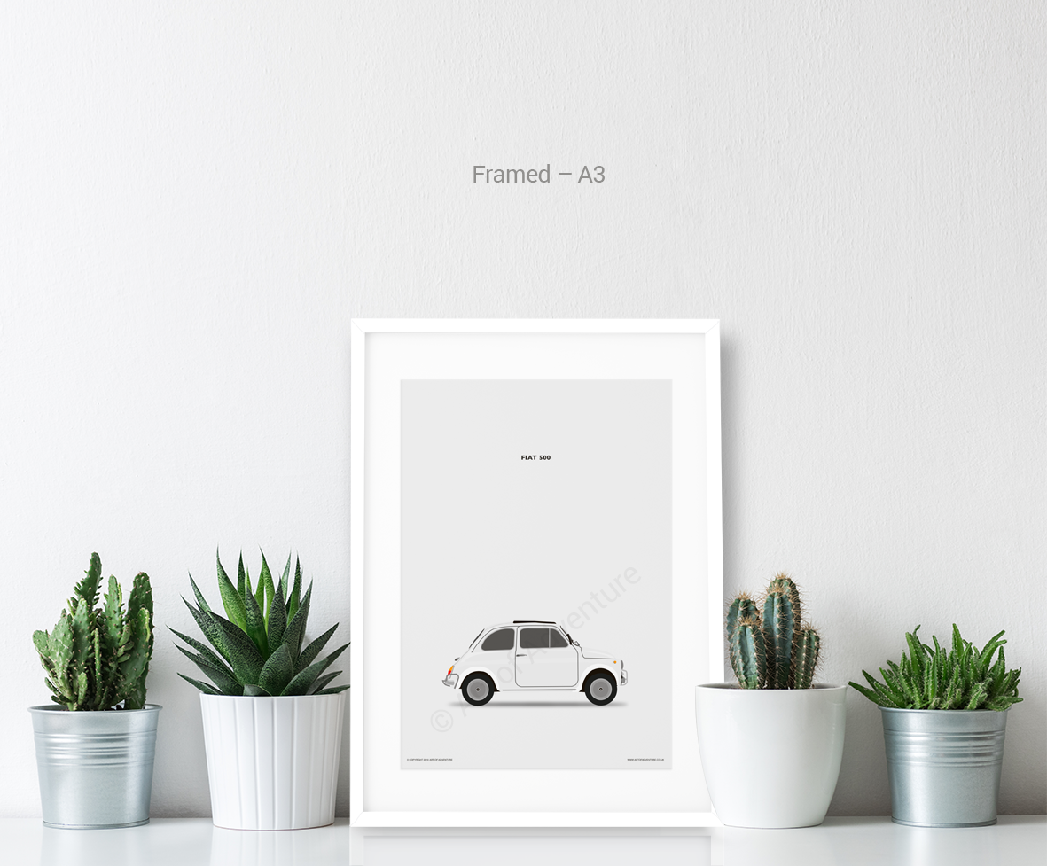 Fiat 500 White - Art of Adventure