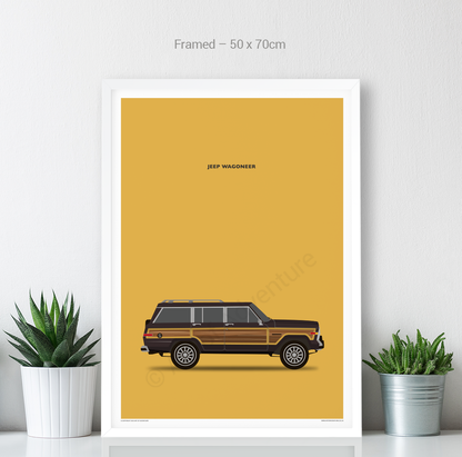 Jeep Wagoneer Portrait Brown - Art of Adventure
