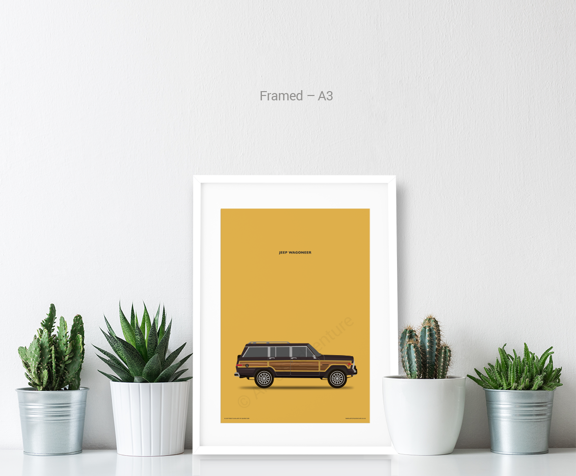 Jeep Wagoneer Portrait Brown - Art of Adventure