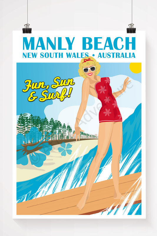 Blonde Surfer Girl – Manly Beach - Art of Adventure