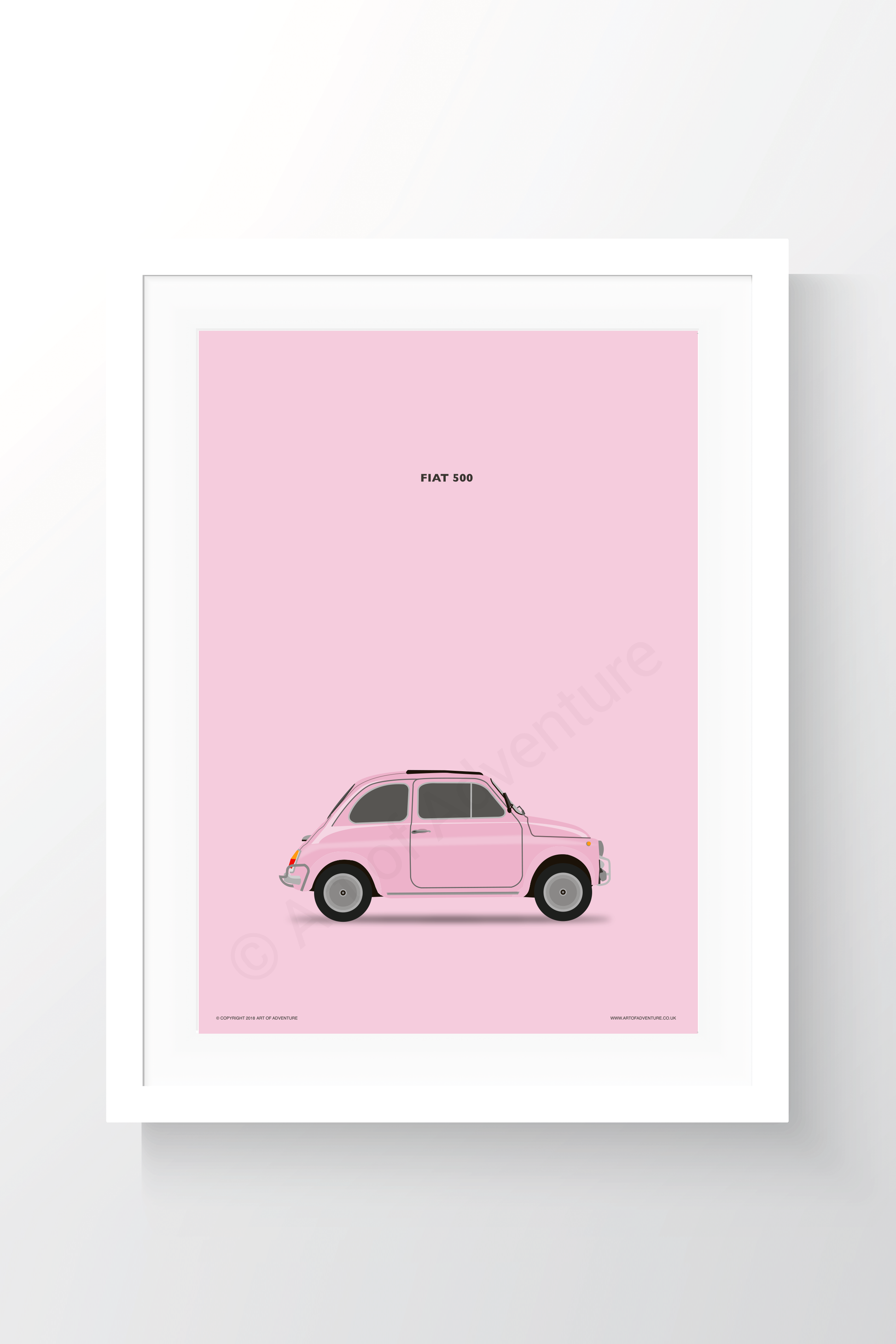 Fiat 500 Pink - Art of Adventure