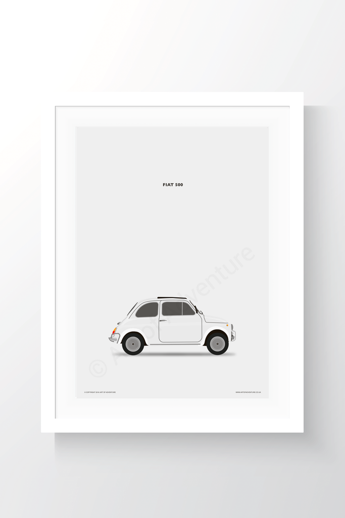 Fiat 500 White - Art of Adventure