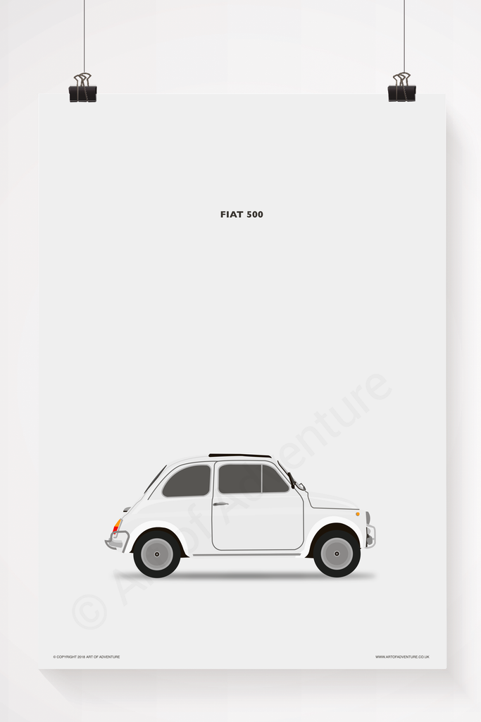 Fiat 500 White - Art of Adventure