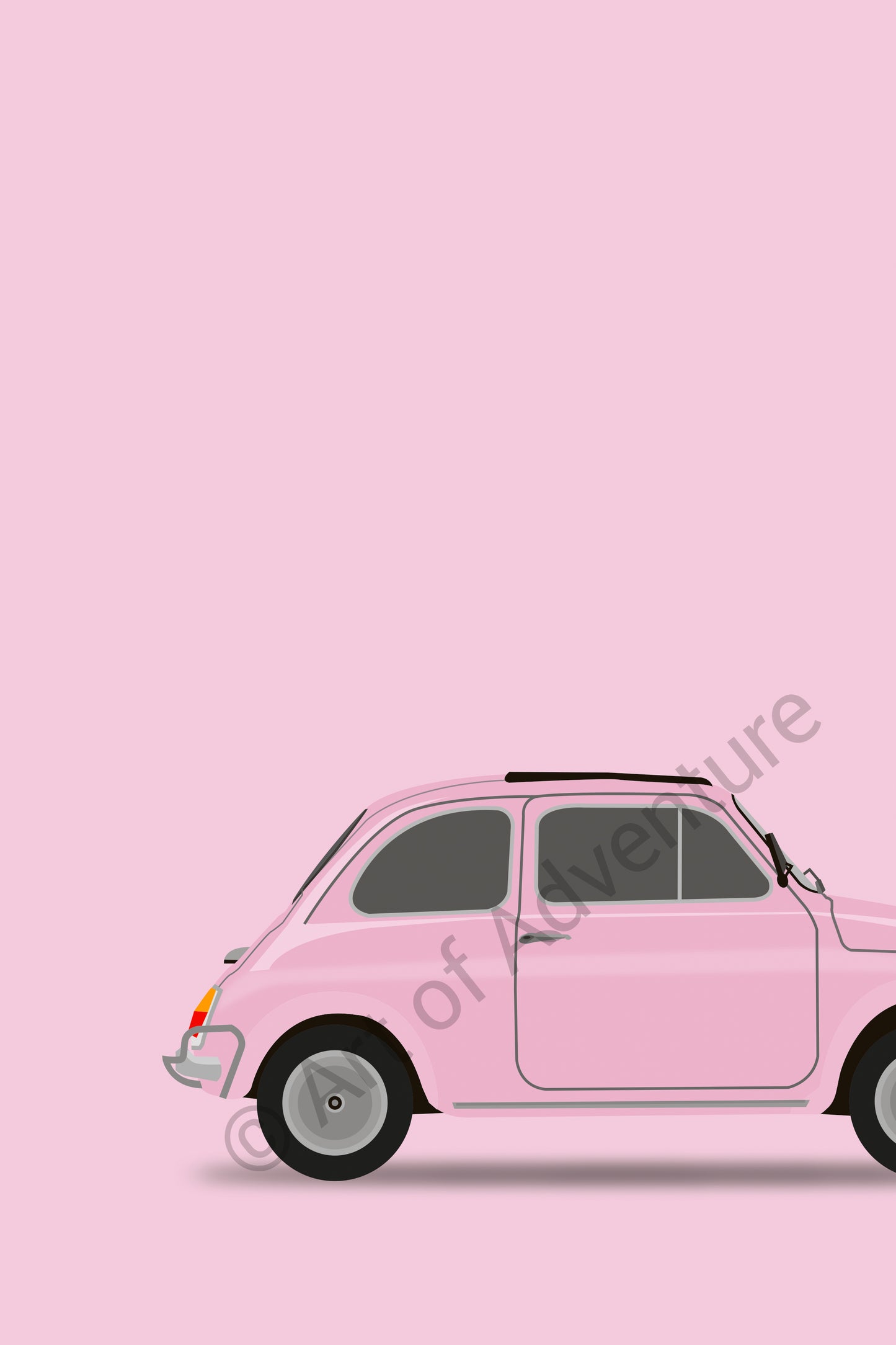 Fiat 500 Pink