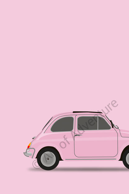 Fiat 500 Pink