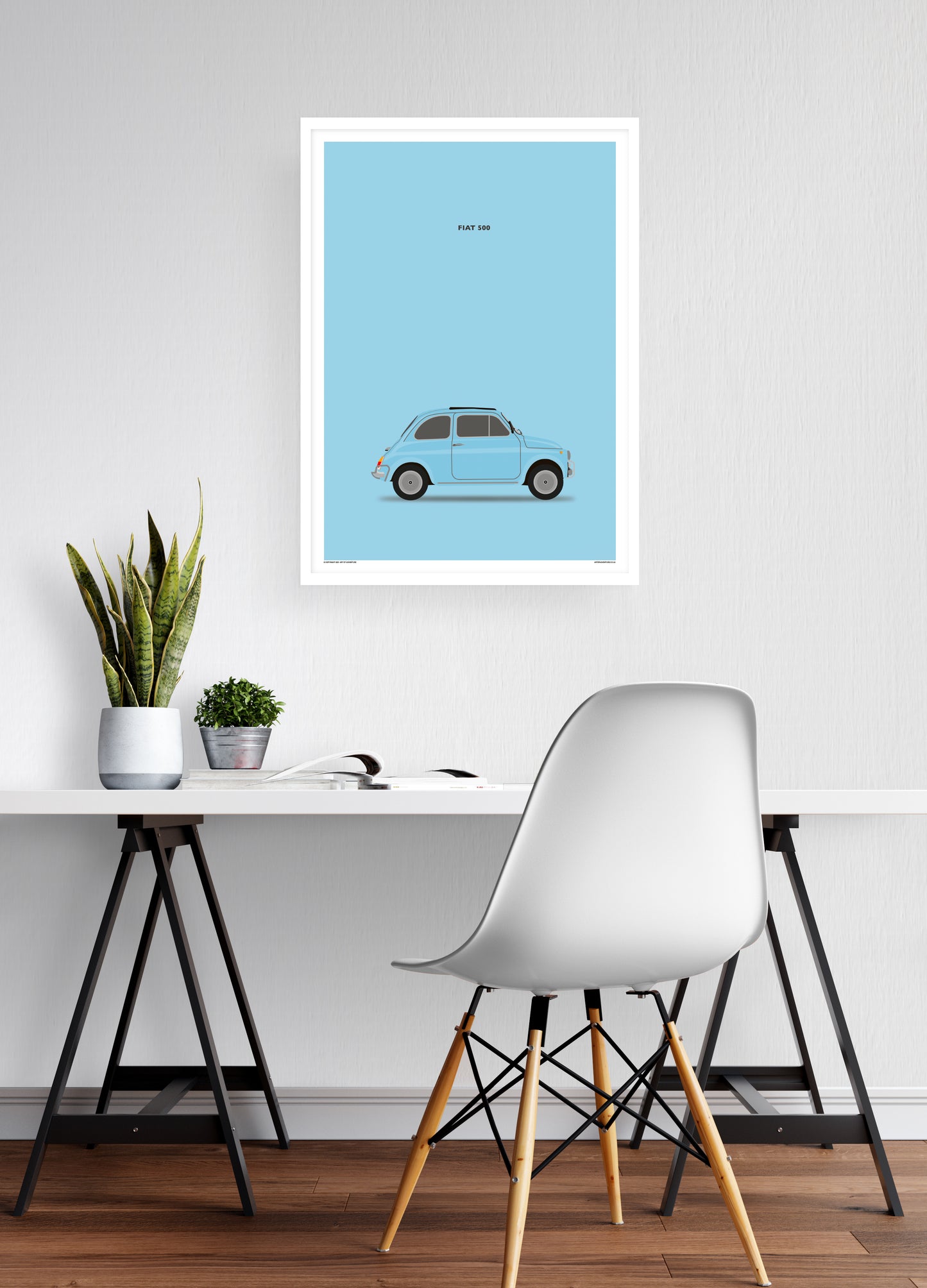 Fiat 500 Blue