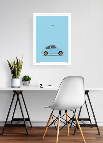 Fiat 500 Blue