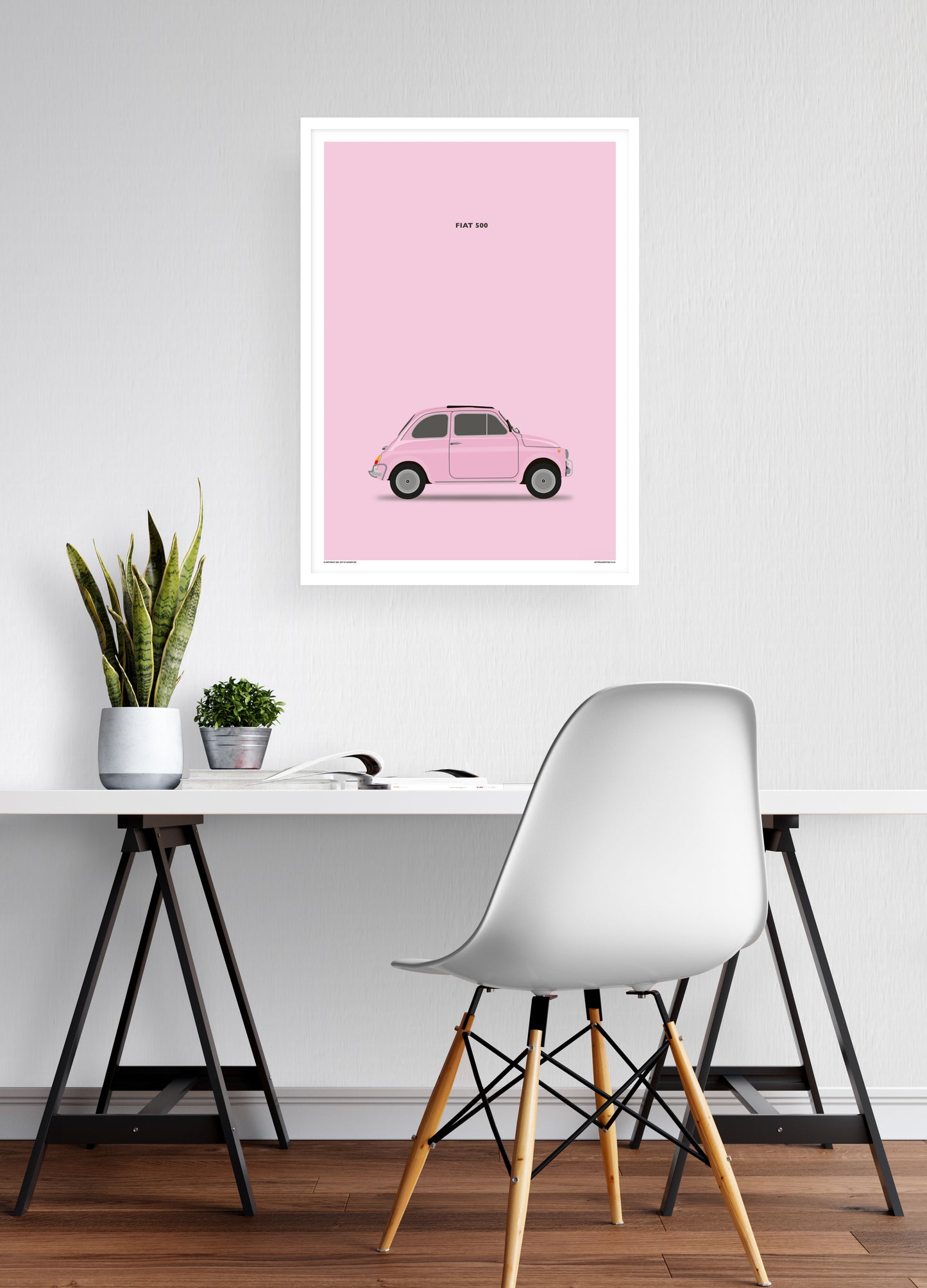 Fiat 500 Pink