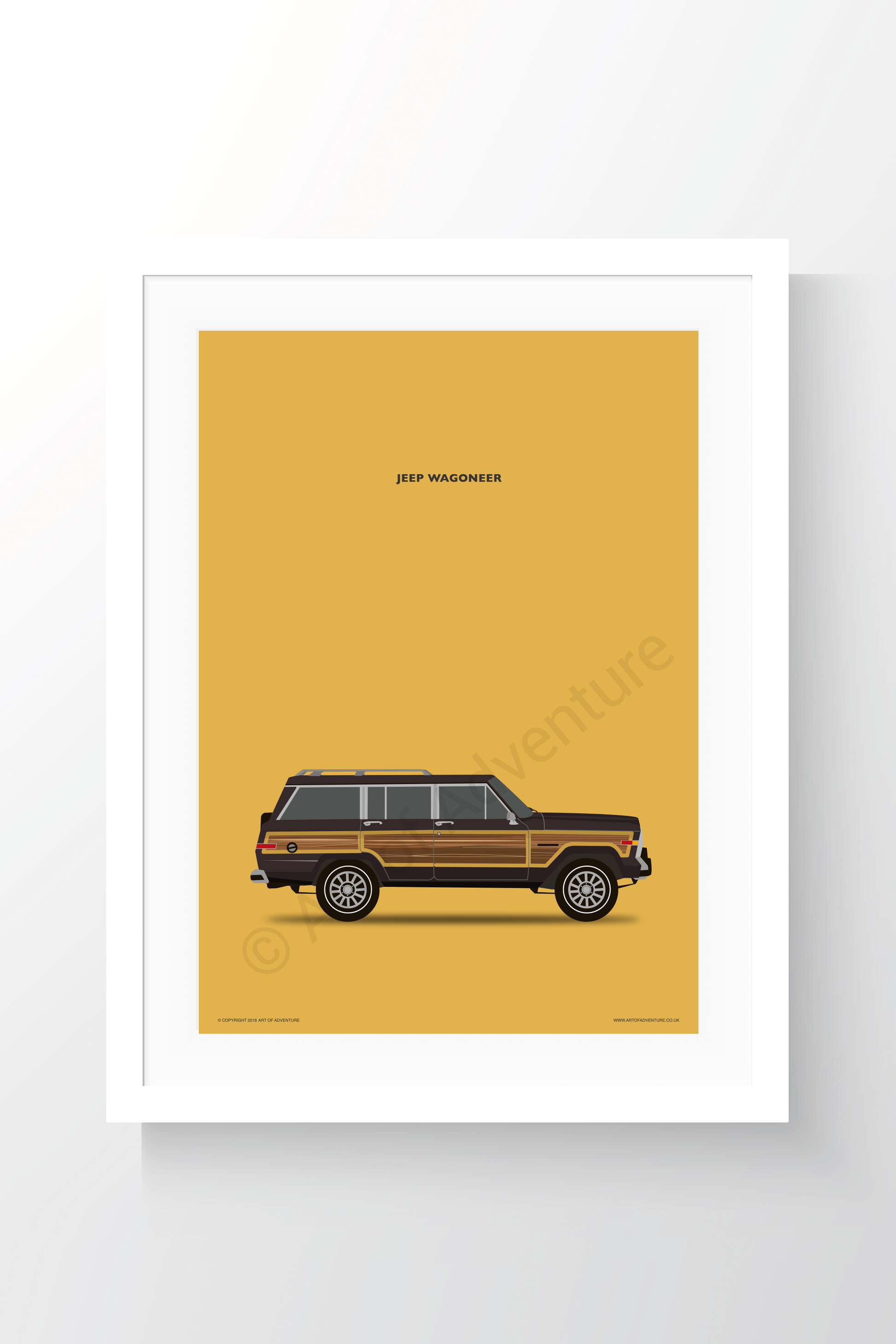 Jeep Wagoneer Portrait Brown - Art of Adventure