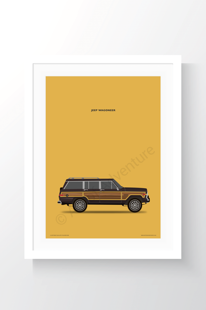 Jeep Wagoneer Portrait Brown - Art of Adventure
