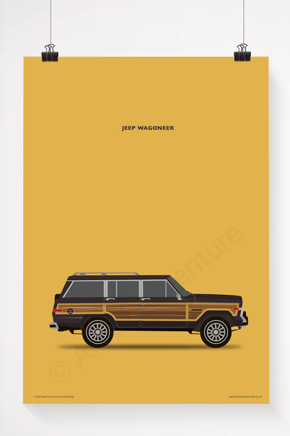 Jeep Wagoneer Portrait Brown - Art of Adventure