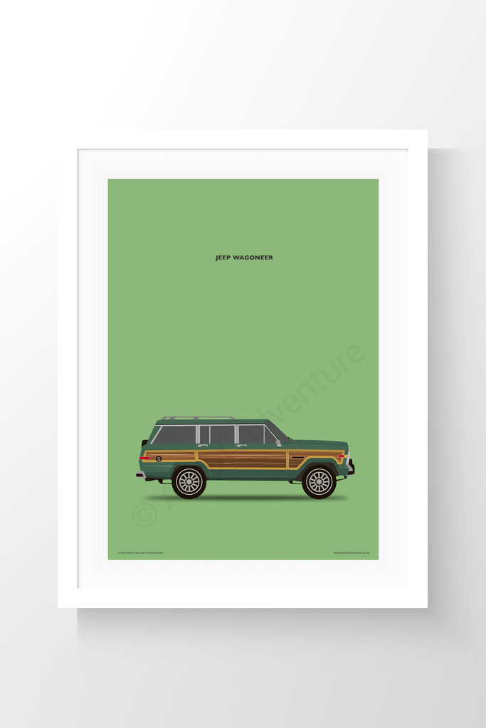 Jeep Wagoneer Portrait Green - Art of Adventure