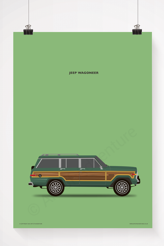 Jeep Wagoneer Portrait Green - Art of Adventure