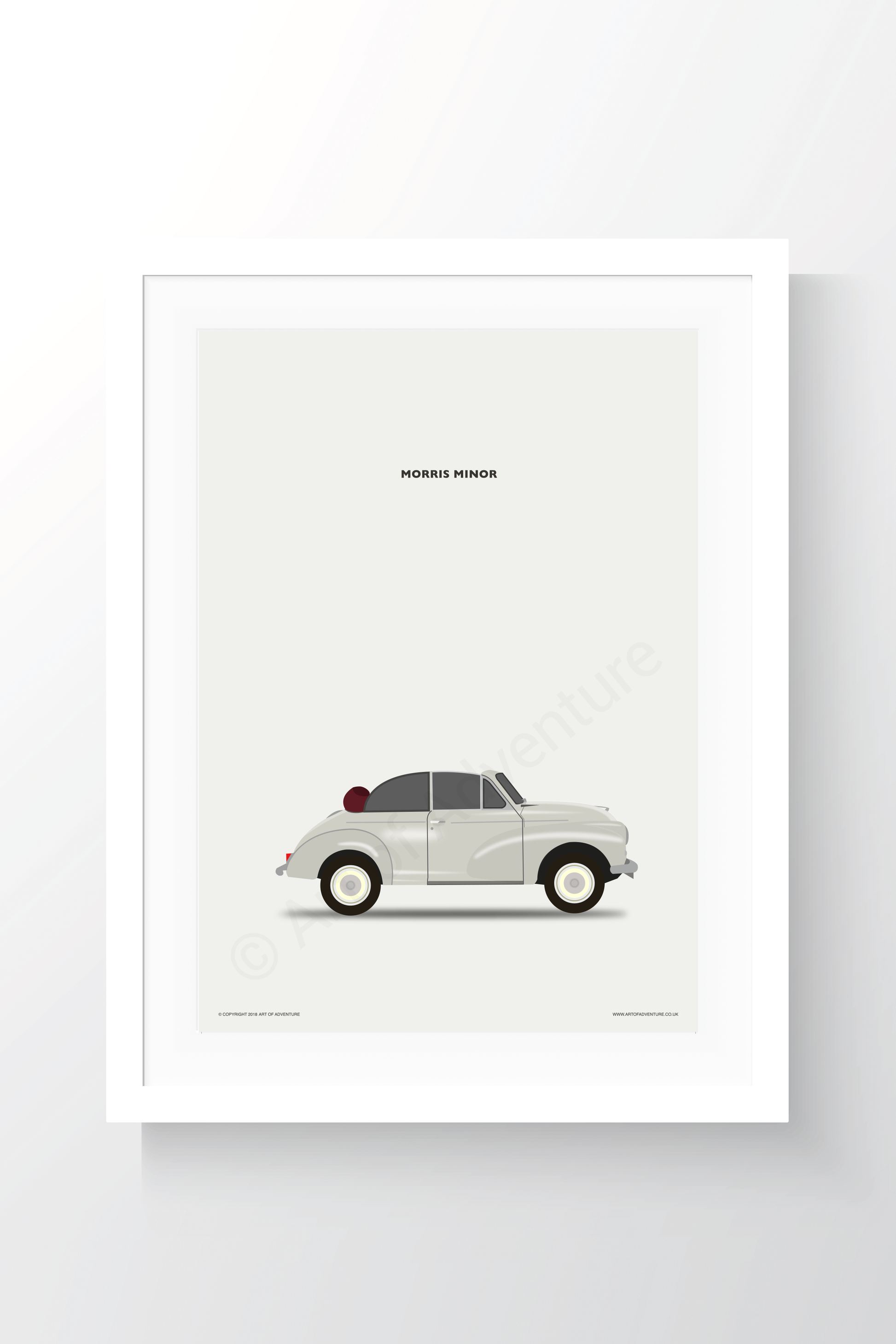 Morris Minor Portrait Convertable - Art of Adventure