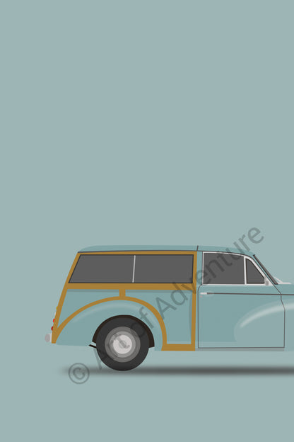 Morris Minor Traveller Blue